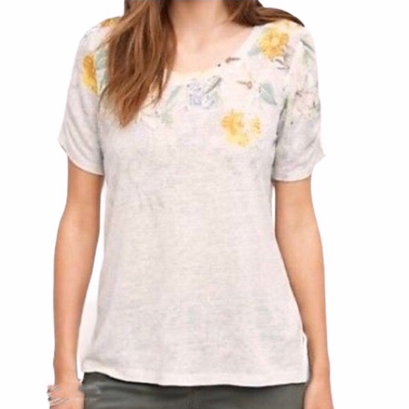 Anthropologie Tops - NWT Anthropologie Meadow Rue Floral Linen Top Anthropologie Tops - NWT Anthropologie Meadow Rue Floral Linen Top
